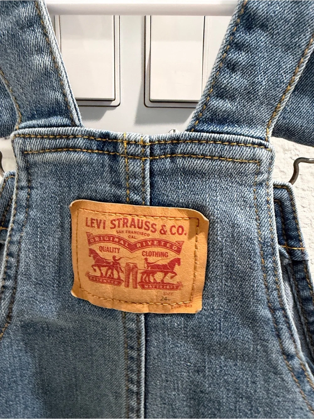Levi's Kids Blue Denim Shortalls - Blue